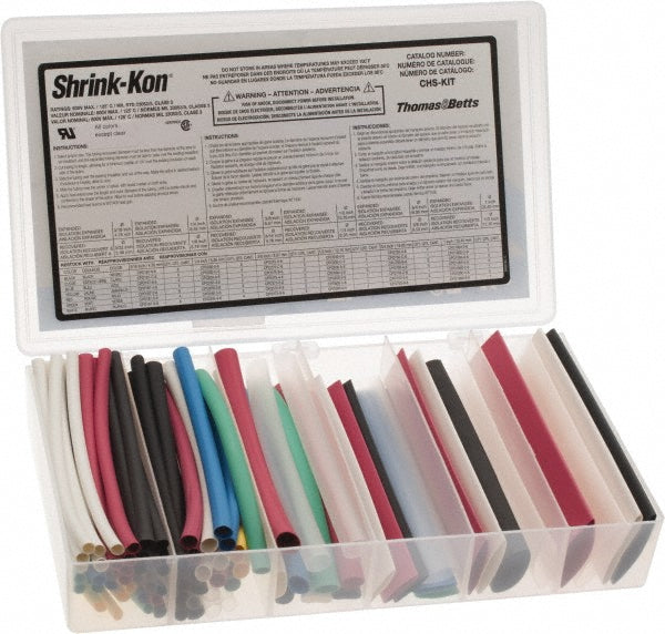 Thomas & Betts CHS-KIT 86 Piece, Multicolor, Heat Shrink Electrical Tubing Kit