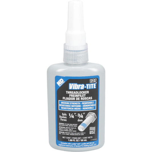 Vibra-Tite 12150 Threadlocker Blue, Liquid, 50 mL, Bottle