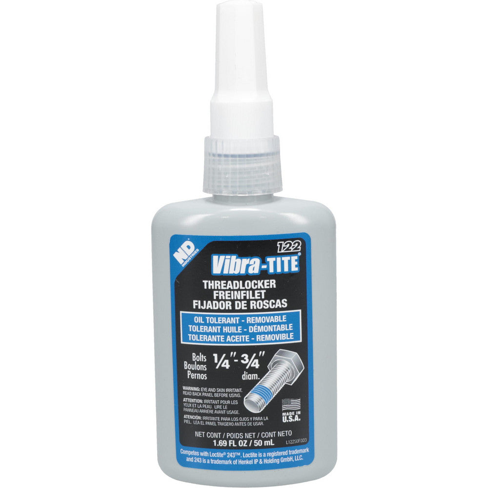 Vibra-Tite 12250 Threadlocker Blue, Liquid, 50 mL, Bottle