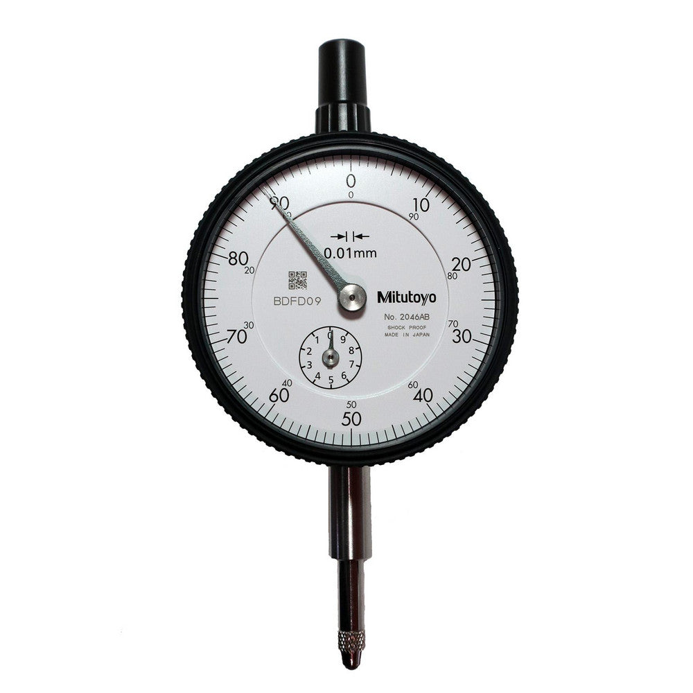 Mitutoyo 2046AB Dial Drop Indicator 0-100 Dial Reading, 0.0130 mm Accuracy