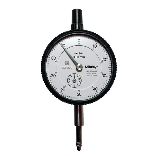 Mitutoyo 2046AB Dial Drop Indicator 0-100 Dial Reading, 0.0130 mm Accuracy