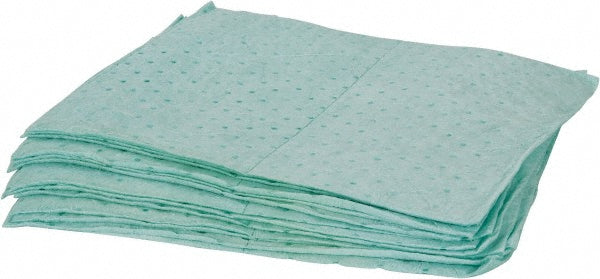 PRO-SAFE UEP100 Sorbent Pad Chemical & Hazmat Use, 15" Wide, 17" Long, 29 gal, Green