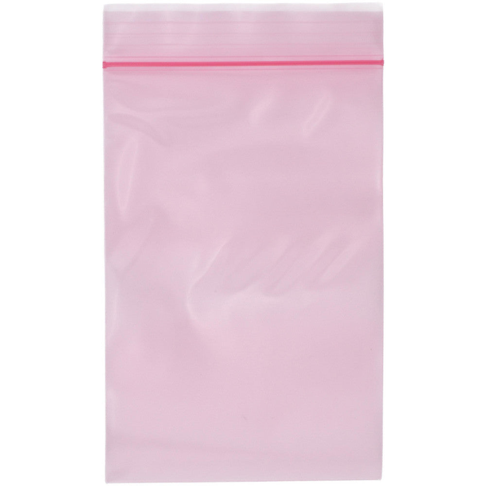 LK FASST40406 Anti-Static Poly Bag 4 mil Thick, 4" OAW