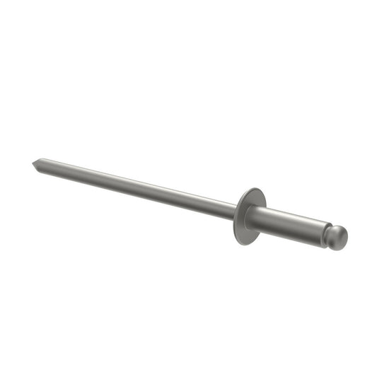 Marson M40249 Open End Blind Rivet Button Head, Aluminum Body, Aluminum Mandrel
