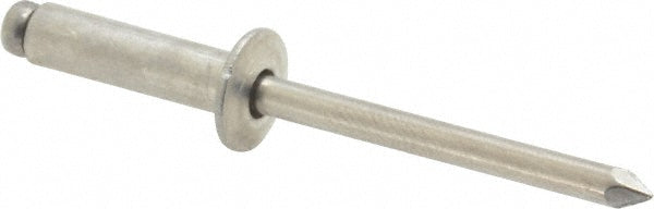 Marson M40252 Open End Blind Rivet Button Head, Aluminum Body, Aluminum Mandrel