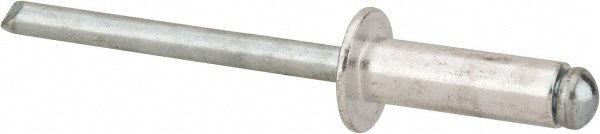 Marson M40349 Open End Blind Rivet Button Head, Aluminum Body, Steel Mandrel