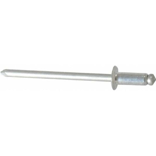 Marson M40415 Open End Blind Rivet Button Head, Stainless Steel Body, Stainless Steel Mandrel