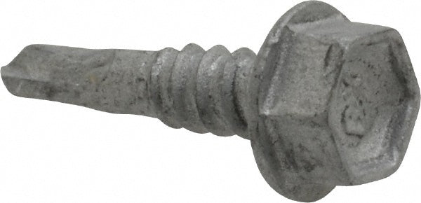 ITW Buildex 560010 #10, Hex Washer Head, Hex Drive, 3/4" Length Under Head, #1 Point, Self Drilling Screw