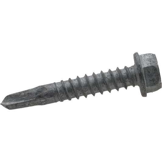 ITW Buildex 560034 #12, Hex Washer Head, Hex Drive, 1-1/4" Length Under Head, #2 Point, Self Drilling Screw