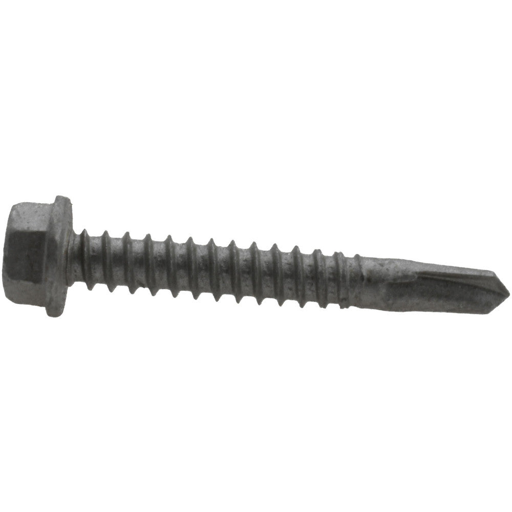 ITW Buildex 560035 #12, Hex Washer Head, Hex Drive, 1-1/2" Length Under Head, #2 Point, Self Drilling Screw
