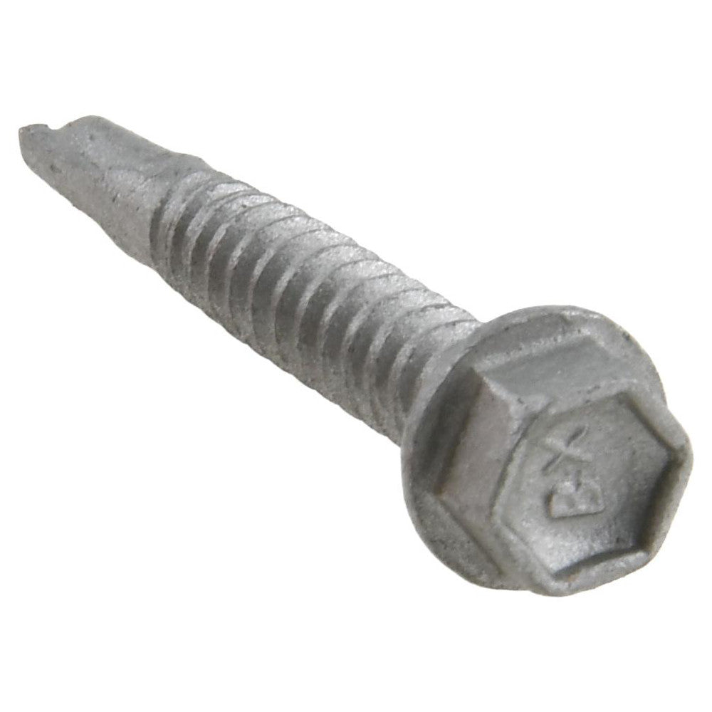 ITW Buildex 560036 #12, Hex Washer Head, Hex Drive, 1-1/2" Length Under Head, #2 Point, Self Drilling Screw