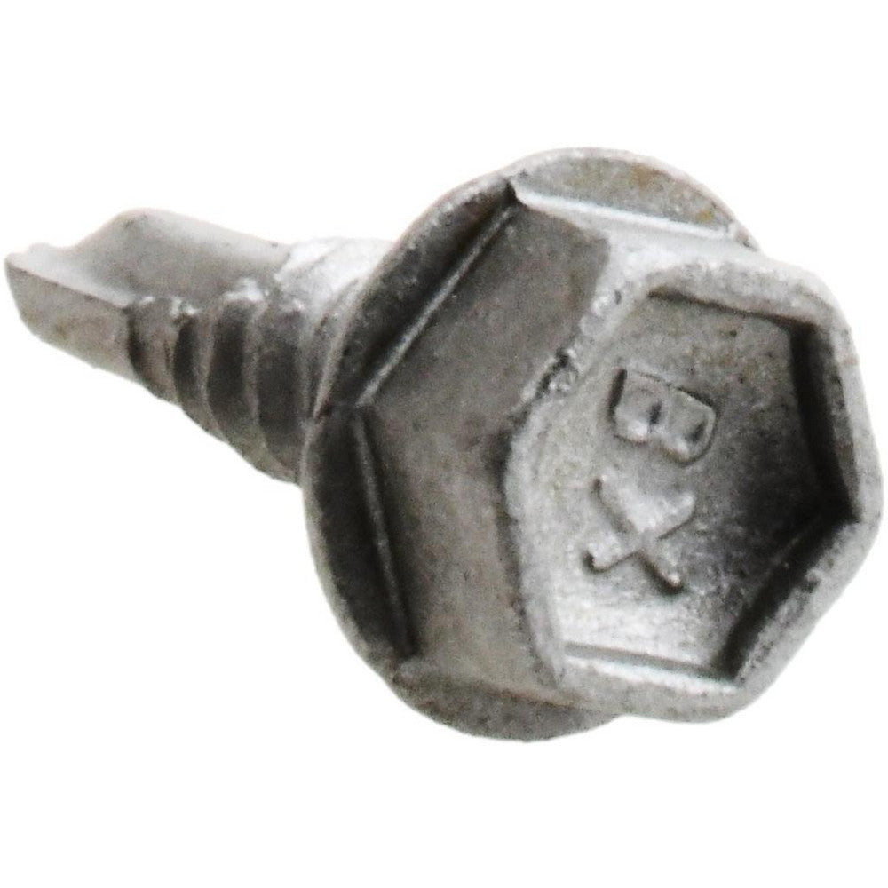 ITW Buildex 560008 #10, Hex Washer Head, Hex Drive, 5/8" Length Under Head, #3 Point, Self Drilling Screw