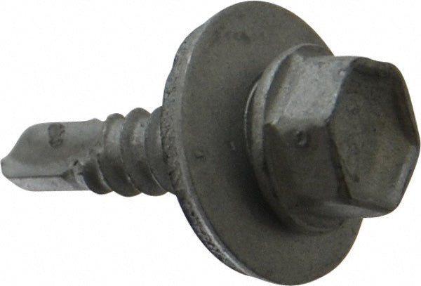 ITW Buildex 560013 #10, Hex Washer Head, Hex Drive, 3/4" Length Under Head, #3 Point, Self Drilling Screw