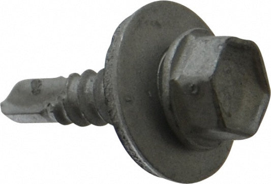 ITW Buildex 560013 #10, Hex Washer Head, Hex Drive, 3/4" Length Under Head, #3 Point, Self Drilling Screw