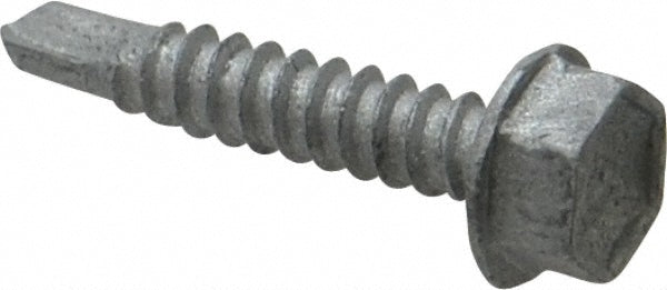 ITW Buildex 560018 #10, Hex Washer Head, Hex Drive, 1" Length Under Head, #3 Point, Self Drilling Screw