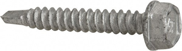ITW Buildex 560022 #10, Hex Washer Head, Hex Drive, 1-1/4" Length Under Head, #3 Point, Self Drilling Screw