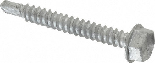 ITW Buildex 560024 #10, Hex Washer Head, Hex Drive, 1-1/2" Length Under Head, #3 Point, Self Drilling Screw