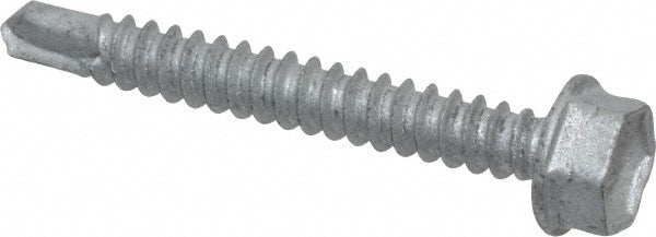 ITW Buildex 560025 #10, Hex Washer Head, Hex Drive, 1-1/2" Length Under Head, #3 Point, Self Drilling Screw