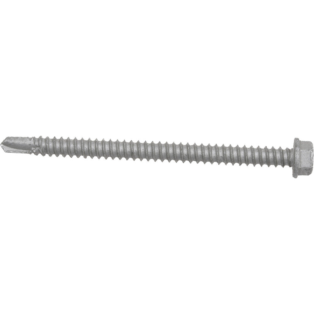 ITW Buildex 560039 #12, Hex Washer Head, Hex Drive, 3" Length Under Head, #3 Point, Self Drilling Screw