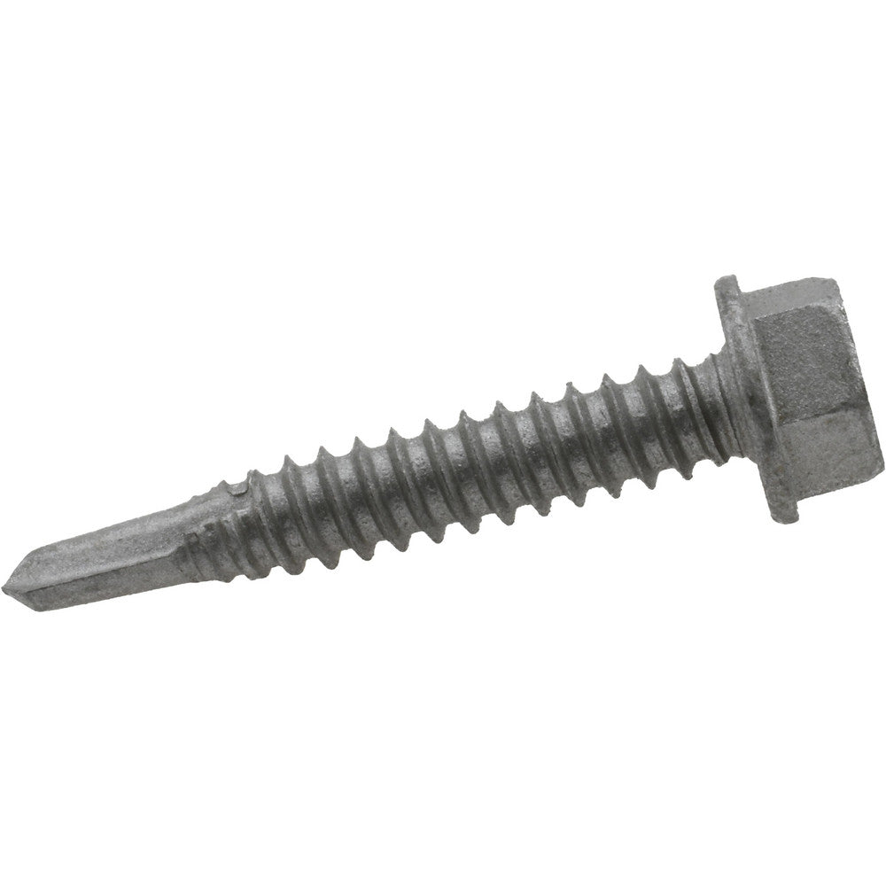 ITW Buildex 560056 1/4", Hex Washer Head, Hex Drive, 1-1/2" Length Under Head, #3 Point, Self Drilling Screw