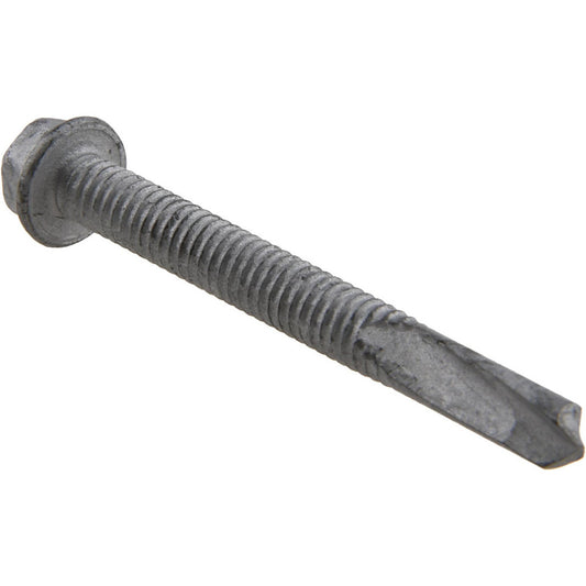 ITW Buildex 560047 #12, Hex Washer Head, Hex Drive, 2" Length Under Head, #5 Point, Self Drilling Screw