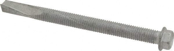 ITW Buildex 560061 1/4", Hex Washer Head, Hex Drive, 3" Length Under Head, #5 Point, Self Drilling Screw