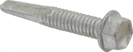ITW Buildex 560044 #12, Hex Washer Head, Hex Drive, 1-1/4" Length Under Head, #4.5 Point, Self Drilling Screw