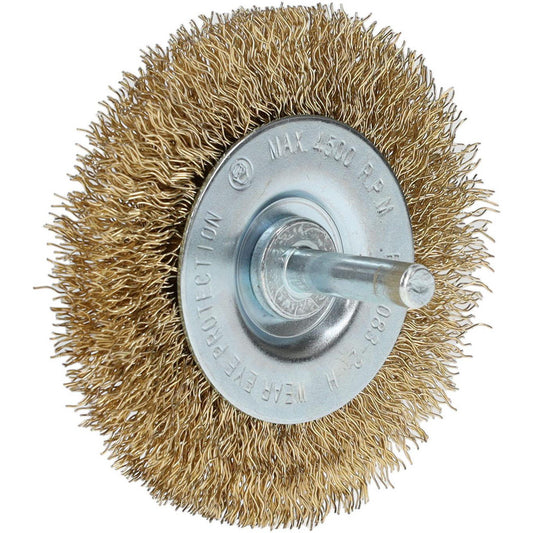 Value Collection S04065223 Wheel Brush 3" Wheel Dia, Crimped