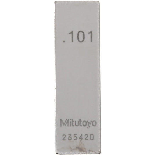 Mitutoyo 611141-541 Rectangle Steel Gage Block 0.101", Grade AS-1