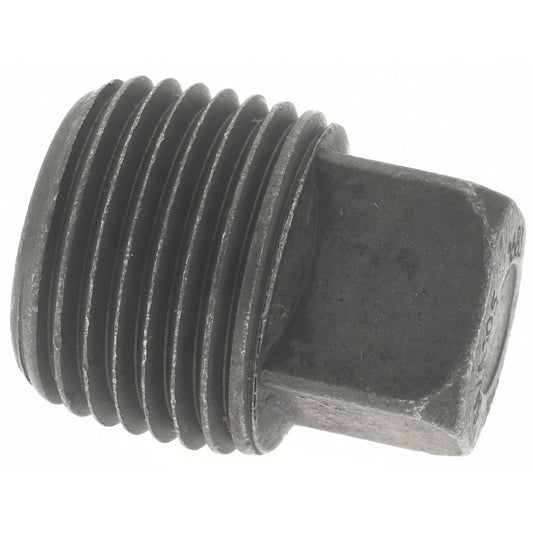 Anvil 0361300601 Black Square Plug 3/8", Threaded