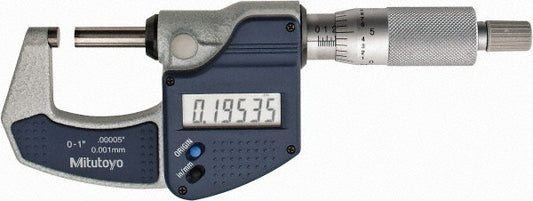 Mitutoyo 293-831-32 Electronic Outside Micrometer 1" Max, Solid Carbide Face