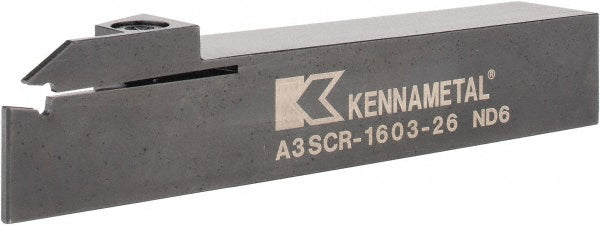 Kennametal 1803446 Indexable Cutoff Toolholder 26 mm Max Depth of Cut, 2.44" Max Workpiece Dia, Right Hand