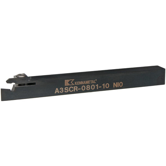 Kennametal 1806716 Indexable Cutoff Toolholder 10 mm Max Depth of Cut, 0.79" Max Workpiece Dia, Right Hand