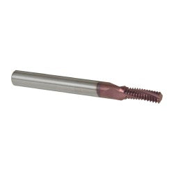 Carmex MT0250C0624UN Helical Flute Thread Mill 5/16-24, Internal, 3 Flute, 0.2500" Shank Dia, Solid Carbide