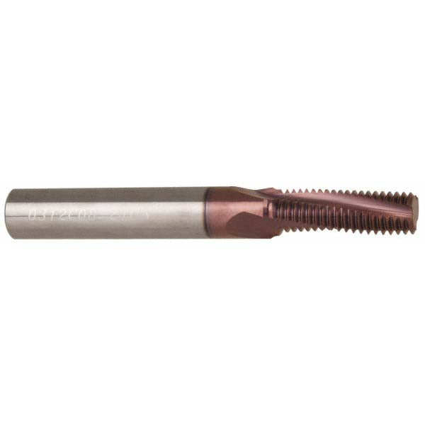 Carmex MT0312C0824UN Helical Flute Thread Mill 9/16-245/8-24, Internal, 3 Flute, 0.3125" Shank Dia, Solid Carbide