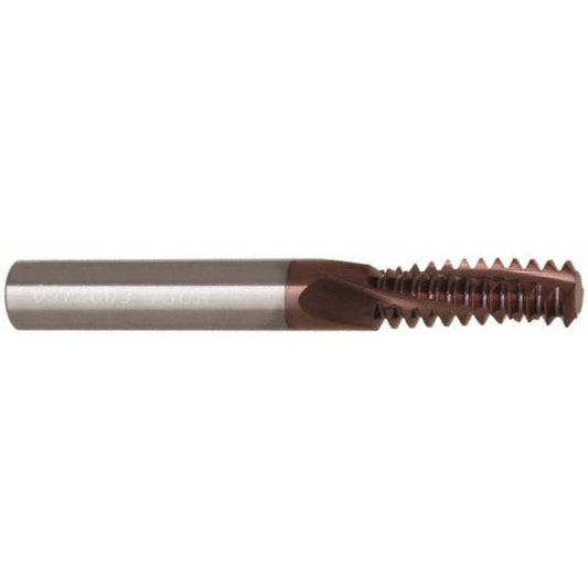 Carmex MT0312C0913UN Helical Flute Thread Mill 1/2-13, Internal, 3 Flute, 0.3125" Shank Dia, Solid Carbide