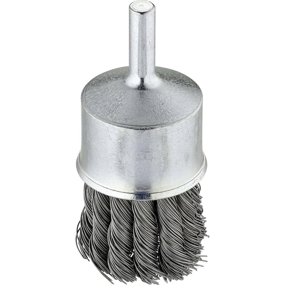 Tanis 71308 End Brush 3/4" Dia, Stainless Steel, Knotted Wire