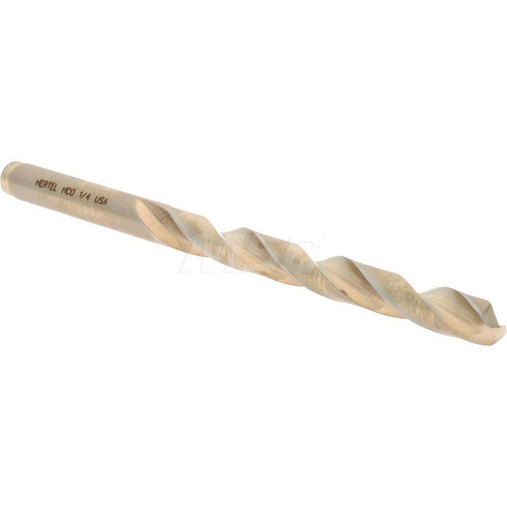 Hertel 04138319 Jobber Length Drill Bit 1/4" (0.2500) Dia, 135 deg, Cobalt