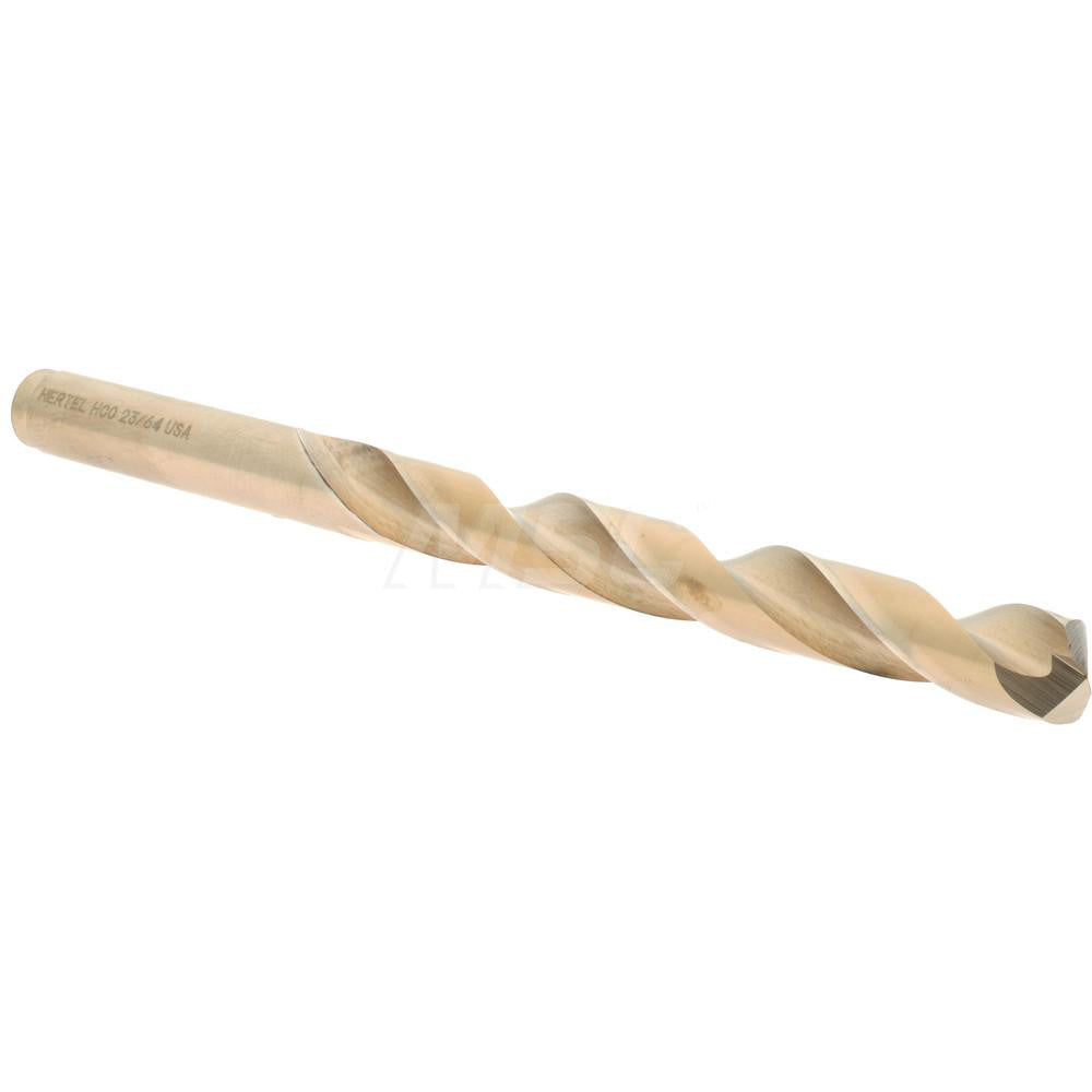Hertel 04138384 Jobber Length Drill Bit 23/64" (0.3594) Dia, 135 deg, Cobalt
