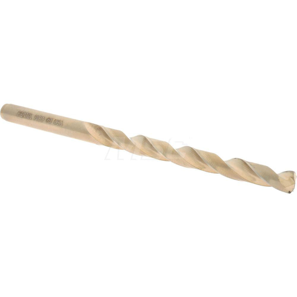 Hertel 04138566 Jobber Length Drill Bit #9 (0.1960) Dia, 135 deg, Cobalt