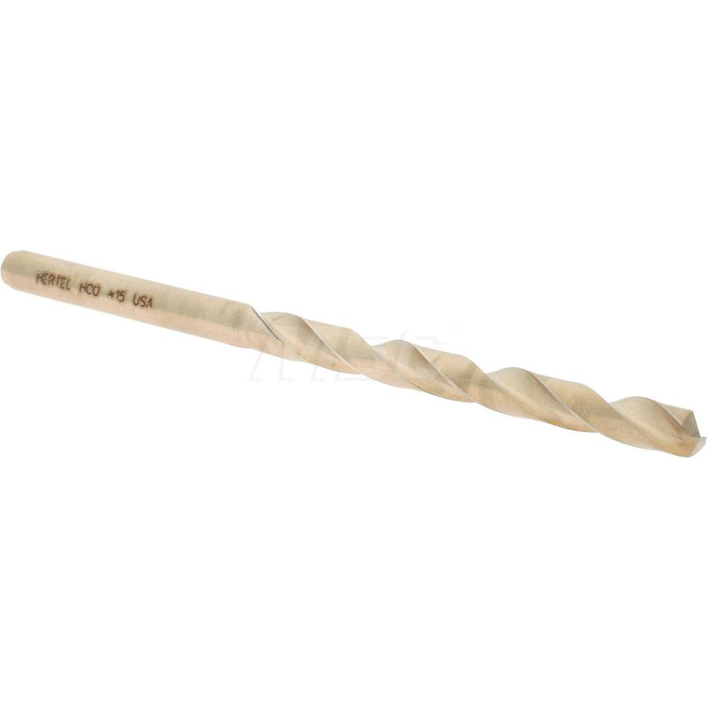 Hertel 04138624 Jobber Length Drill Bit #15 (0.1800) Dia, 135 deg, Cobalt