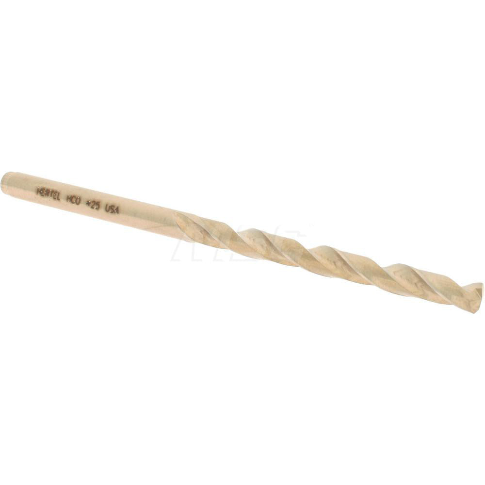 Hertel 04138723 Jobber Length Drill Bit #25 (0.1495) Dia, 135 deg, Cobalt