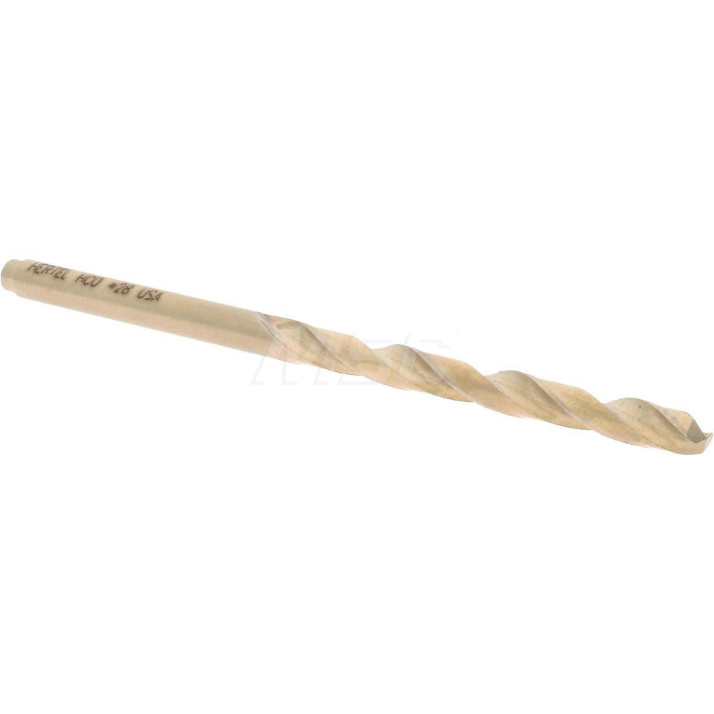 Hertel 04138756 Jobber Length Drill Bit #28 (0.1405) Dia, 135 deg, Cobalt