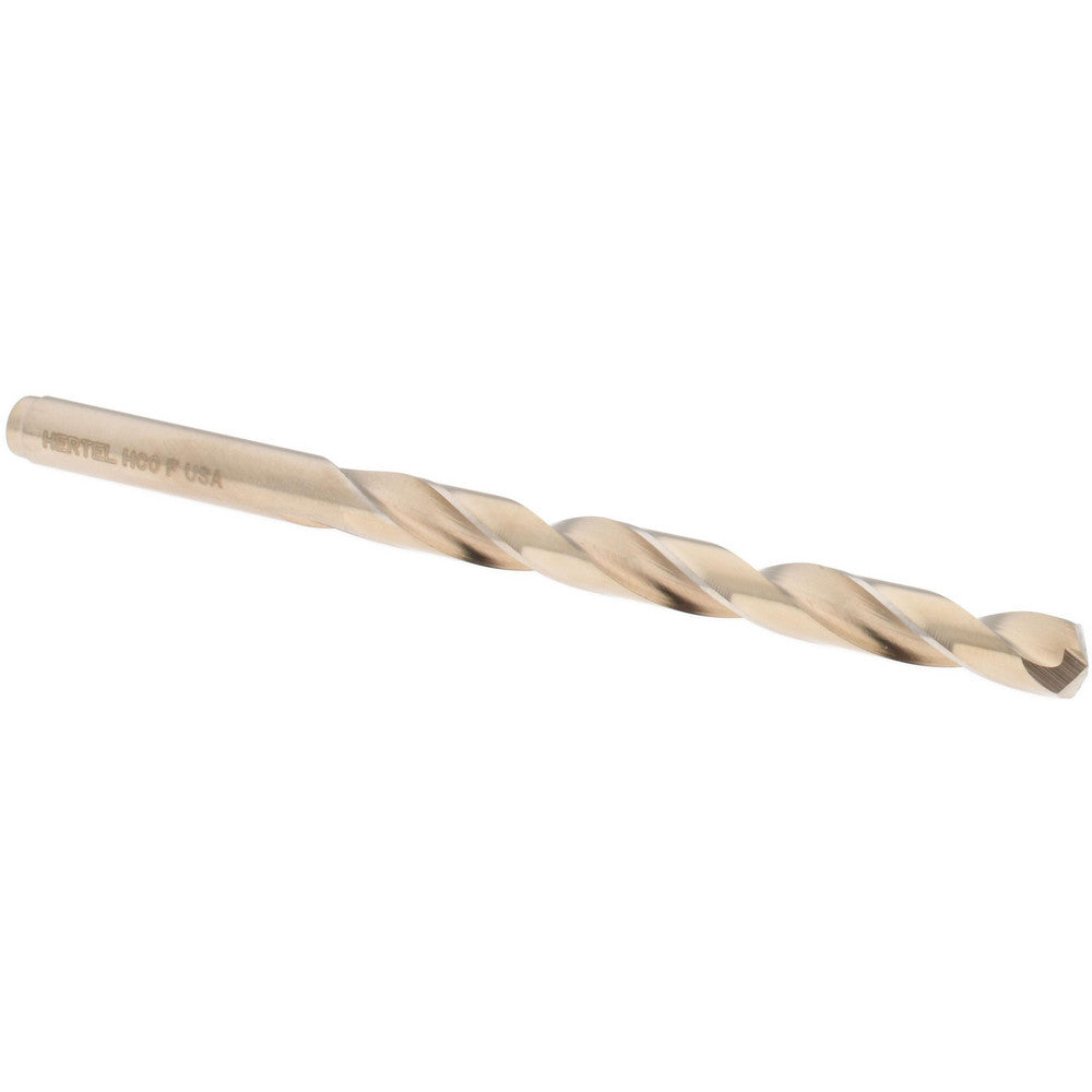 Hertel 04139333 Jobber Length Drill Bit Letter F (0.2570) Dia, 135 deg, Cobalt