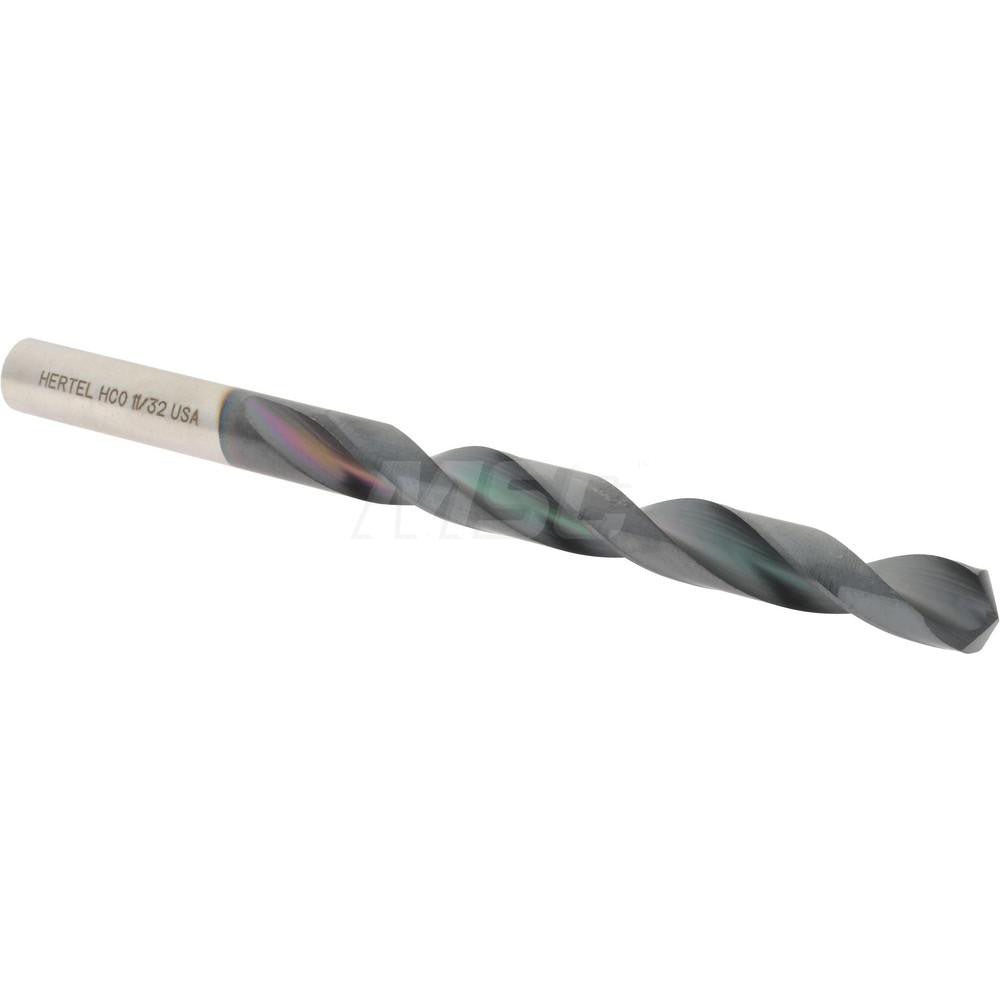 Hertel 4139739 Jobber Length Drill Bit 11/32" (0.3438) Dia, 135 deg, Cobalt