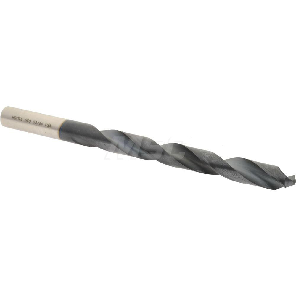 Hertel 4139747 Jobber Length Drill Bit 23/64" (0.3594) Dia, 135 deg, Cobalt