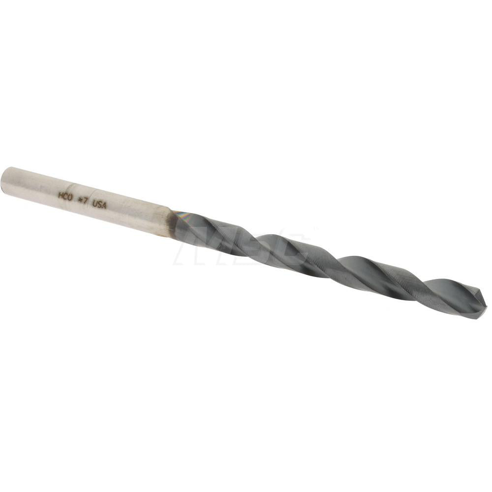 Hertel 4140018 Jobber Length Drill Bit #7 (0.2010) Dia, 135 deg, Cobalt
