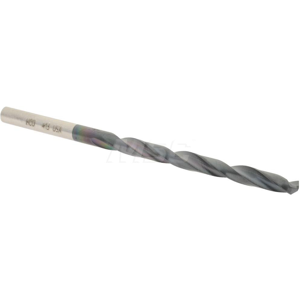 Hertel 4140075 Jobber Length Drill Bit #13 (0.1850) Dia, 135 deg, Cobalt