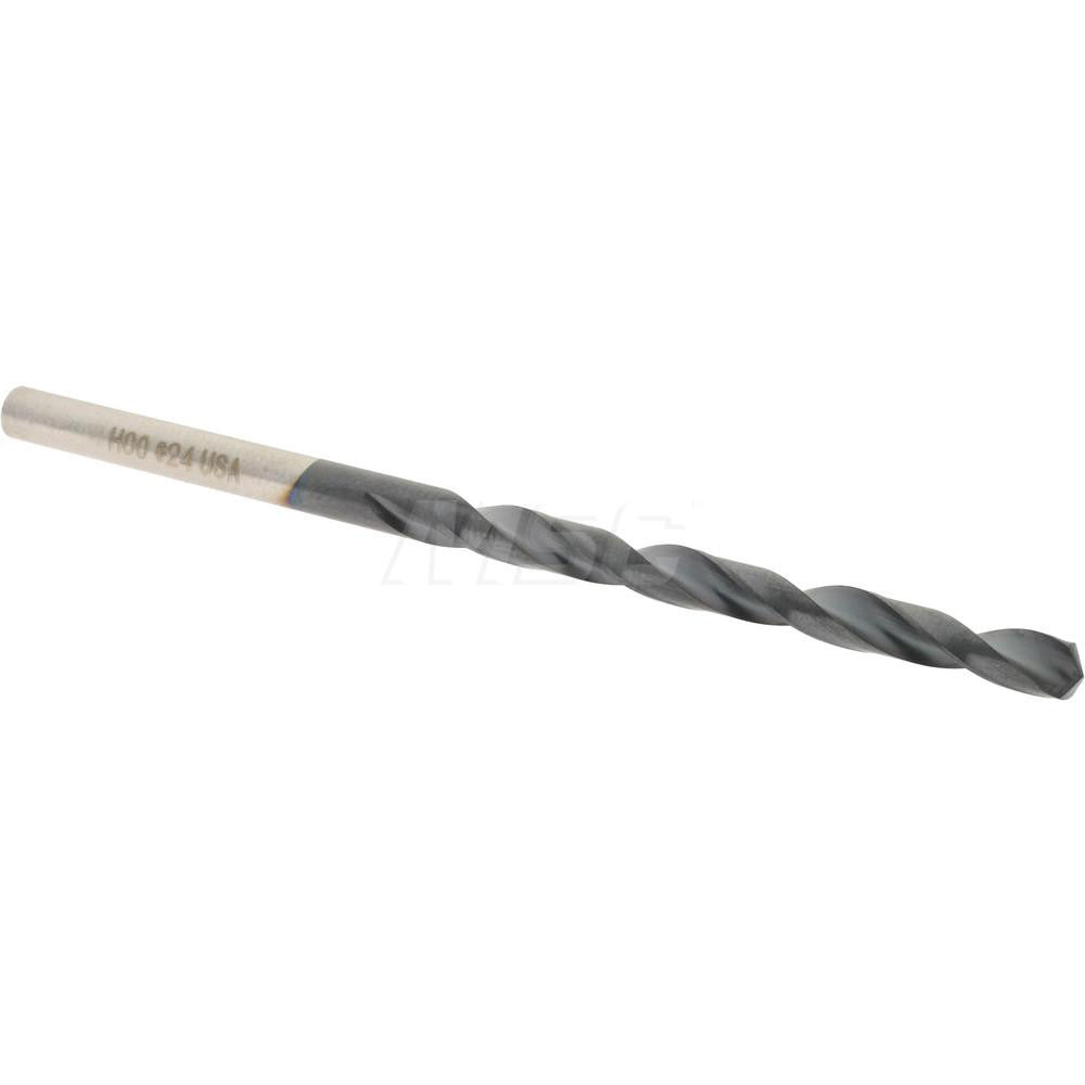 Hertel 4140166 Jobber Length Drill Bit #24 (0.1520) Dia, 135 deg, Cobalt
