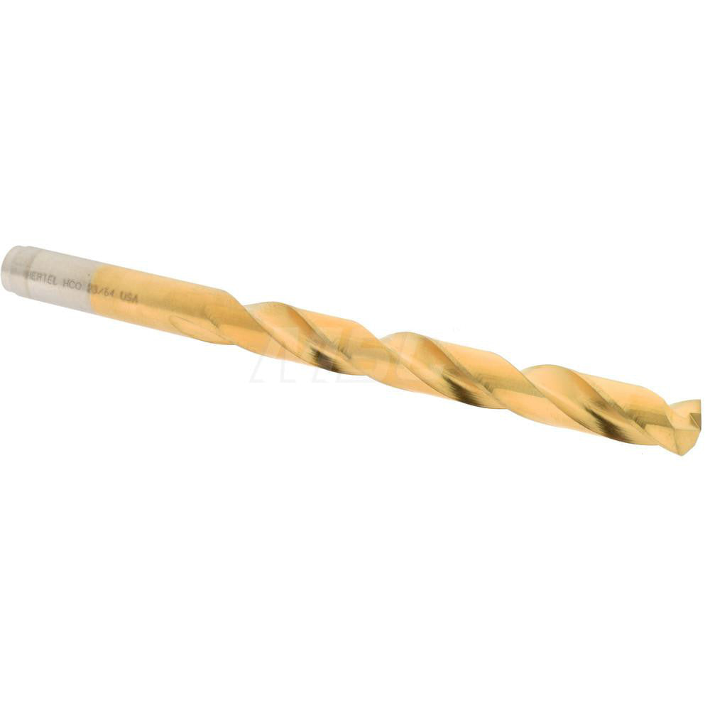 Hertel 04141149 Jobber Length Drill Bit 23/64" (0.3594) Dia, 135 deg, Cobalt